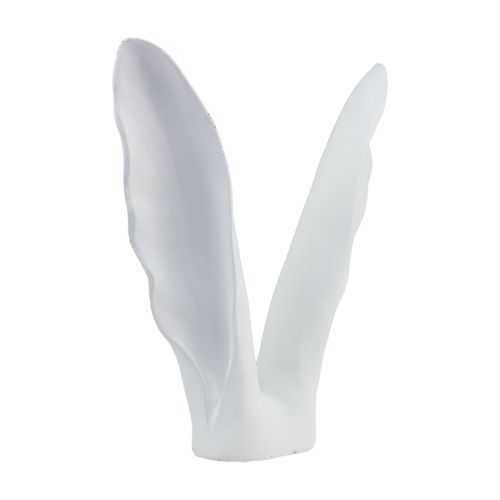 Floristik21 Hasen Deko Hasenohren Weiß Polyresin 29×7,5×31,5cm