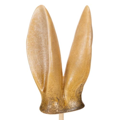 Osterdeko Hasenohren Gartenstecker Braun 35cm 2er-Set für Frühling und Vintage-Dekoration