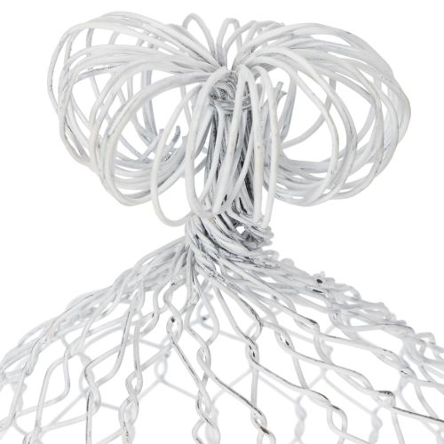 Artikel Drahtglocke aus weißem Metall 23cm für Dekorationen und Tischdesign