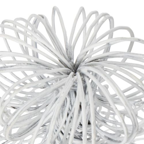 Artikel Drahtglocke aus weißem Metall 23cm für Dekorationen und Tischdesign