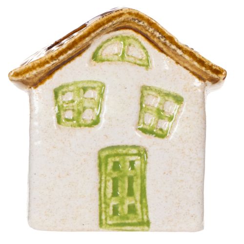 Artikel Keramik-Häuschen 11cm für Pflanzen und Dekoration in rustikalem Design