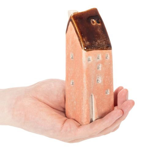 Dekohaus Keramik Set Miniatur Häuschen 14 cm 3 Stück Innenbereich | Floristik21.de