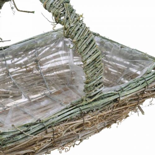 Floristik21 Korb zum Bepflanzen, Blumenkorb, Rebenzweige Shabby-Chic L42cm/34cm/28cm 3er-Set