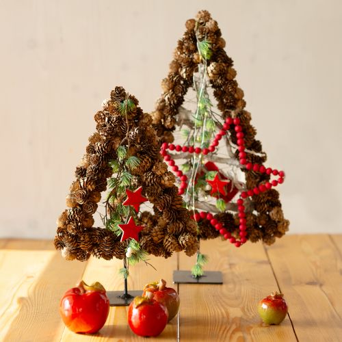 Floristik21 Herbstdeko Keramik Äpfel Tischdeko Rot Grün H9cm 2 St – Dekoration für Hotels & Gaststätten