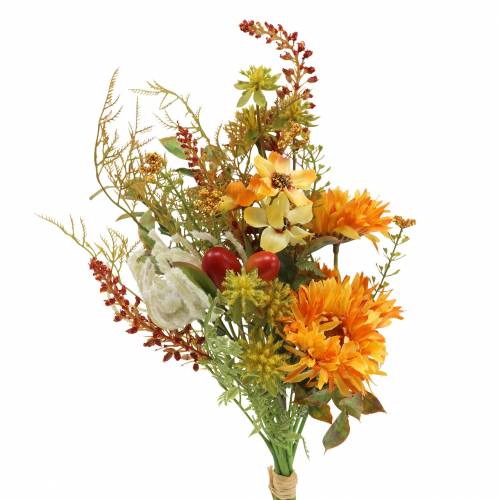 Floristik21 Blumenstrauß Herbst Orange 40cm