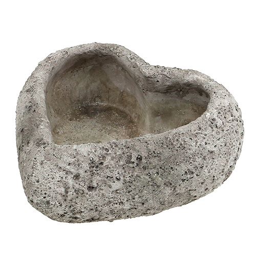 Herz zum Bepflanzen 24cm x 25cm Grau