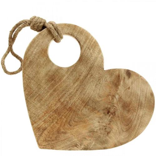 Floristik21 Holzherz Wanddeko Herz Herzplatte Deko Tablett 39cm