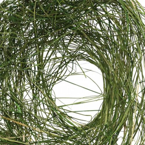 Floristik21 Manschette aus Gras Grün Straußmanschette Frühlingsdeko Ø20cm 6St