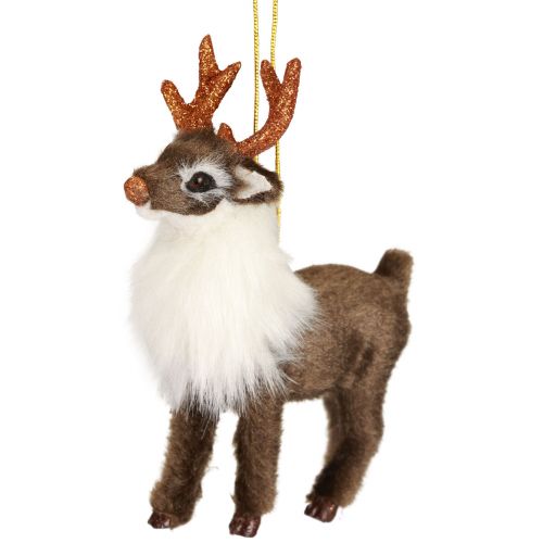 Floristik21 Weihnachtsfiguren Rentier Deko Dekohänger Tischdeko H11cm 3St