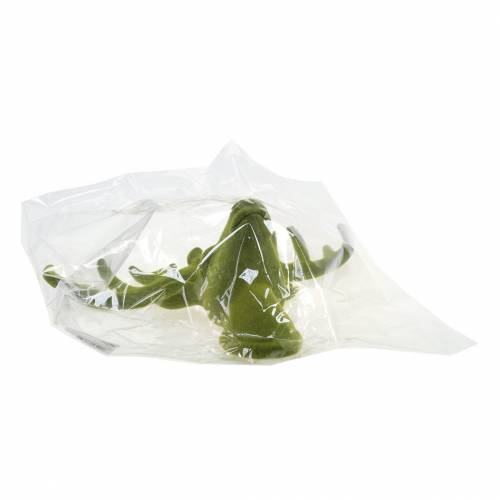 Floristik21 Deko-Hirschkopf beflockt Moosgrün 30cm x 23cm