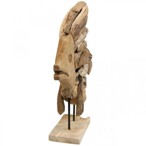 Holz Fisch Deko Groß, Deko Fisch stehend H50cm | Floristik21.de