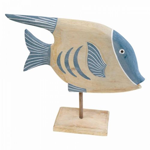 Floristik21 Holz Fisch Deko Groß, Deko Fisch stehend H30cm