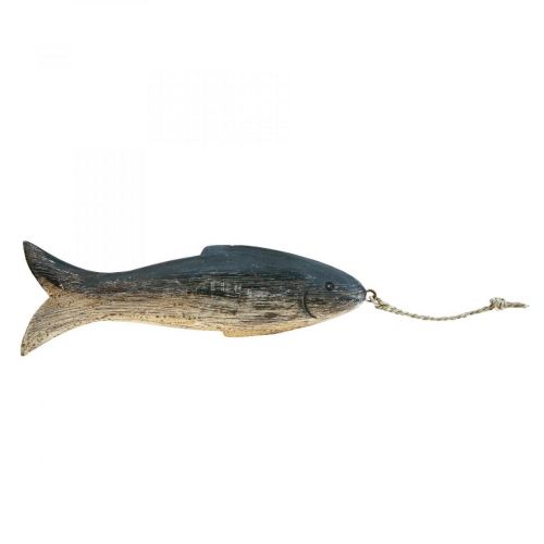Artikel Holz Fisch Deko Groß, Fisch Anhänger Holz 29,5cm