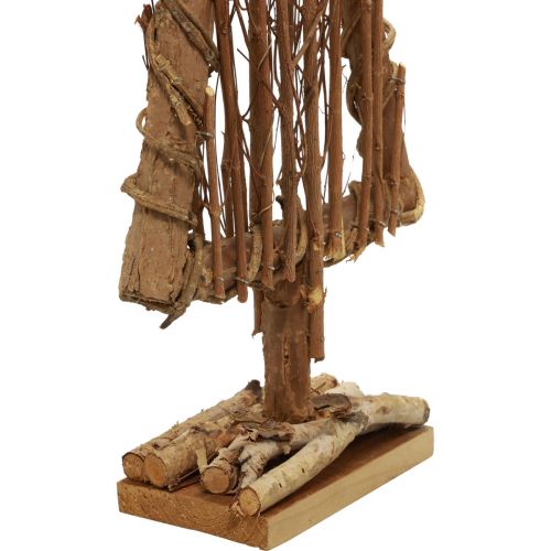 Artikel Holz Tannenbaum Deko Holzdeko Natur Äste Reben 25x10x50cm