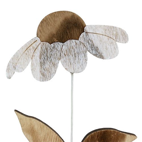 Floristik21 Holzblume Natur 27cm x 12cm 2St