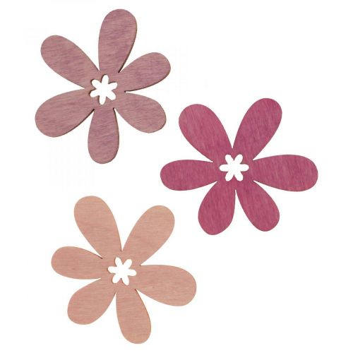 Floristik21 Holzblumen Streudeko Blüten Holz Lila/Violett/Rosa Ø2cm 144St