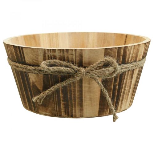 Holzdeko Dekoschale Holz Natur Rustikale Deko Ø22cm H10cm