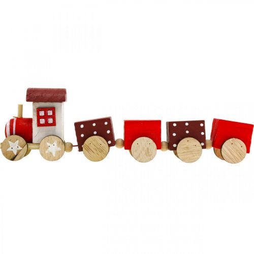Artikel Holzeisenbahn Deko Weihnachtszug Rot L20cm H6cm 2 St