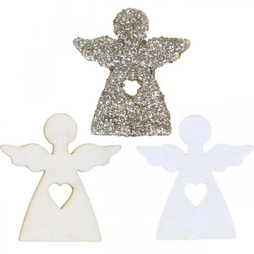 Floristik21 Streudeko Engel Holz Weihnachtsengel 4cm Sortiert 72 St