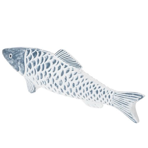 Holzfisch Dekorationsobjekt aus Holzmehl, 35cm, für Innenbereich | Floristik21.de