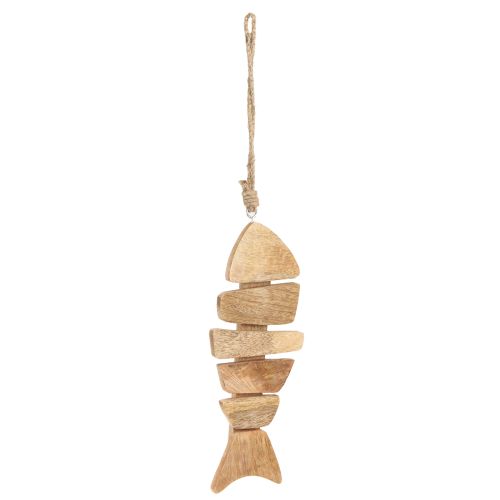 Artikel Holzfisch Hängedeko Maritim Natur Jute Wanddeko 27cm