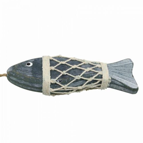 Floristik21 Holzfisch Deko, Deko Fisch zum Aufhängen 16,5cm