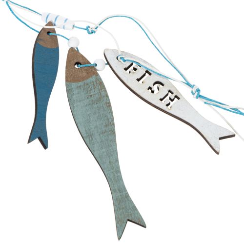 Holzhänger Fische Blau 36cm 4St | Floristik21.de
