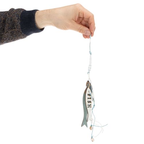 Holzhänger Fische Blau 36cm 4St | Floristik21.de