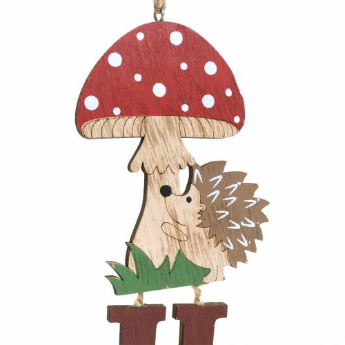 Floristik21 Dekohänger Herbst mit Igel und Pilz 22,5cm x 20cm 4St
