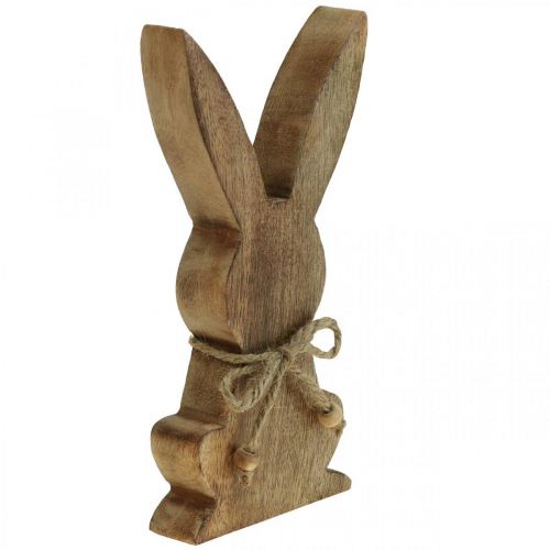 Artikel Holzhase sitzend, Mangoholz, Osterdeko Naturfarben H18,5cm