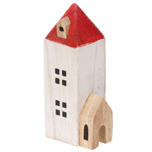 Deko Holzhaus Set 6-teilig Rot