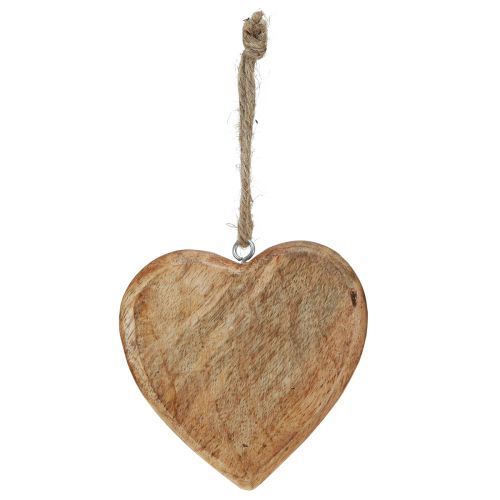 Artikel Holzherz zum Aufhängen, Naturdeko, Landhausstil, 10cm, 8er Set