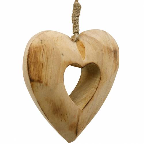 10 Stk Holzherzen mit 2 Löchern 9cm Herzhänger Holzhänger Herz aus Holz!! 