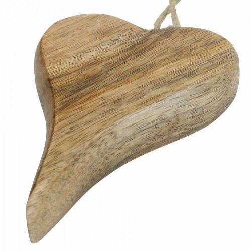 Floristik21 Holzherz Dekohänger Herz Holz Deko zum Hängen Natur 14cm