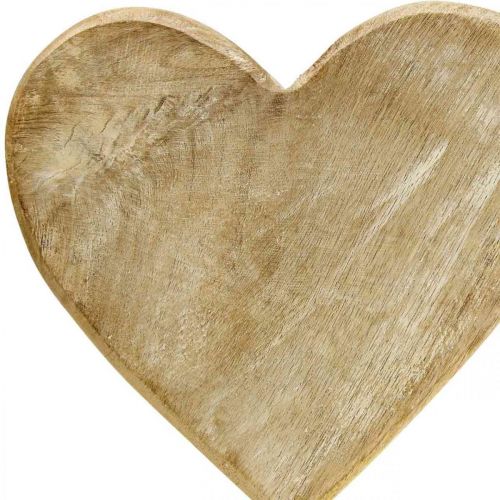 Artikel Holzherz Herz am Stiel Deko Herz Holz Natur 25,5cm H33cm