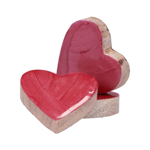 Artikel Holzherzen Deko Herzen Pink Glänzend Streudeko 4,5cm 8St