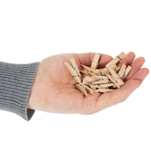 Artikel Holzklammer Mini Wäscheklammer Deko Klammer 3,5cm 50 St
