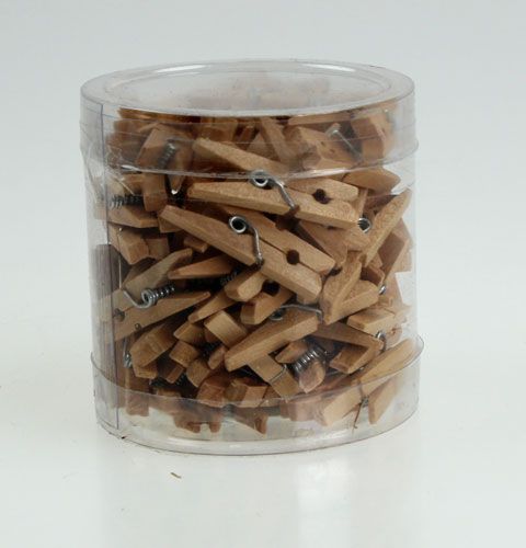 Artikel Deko-Holzklammern 3cm Natur 72 St