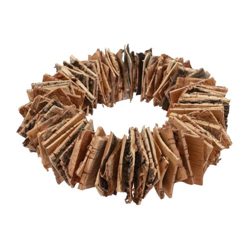 Holzkranz Birkenrinde Naturkranz Dekokranz Natur Ø30cm