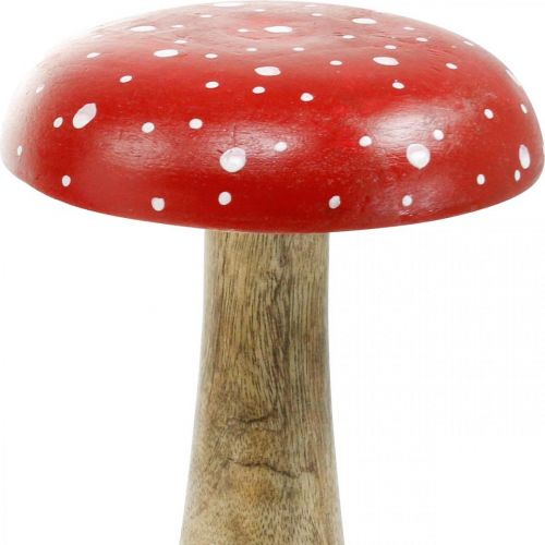 Fliegenpilz Holz groß Herbstdeko Pilz Ø14cm H24cm