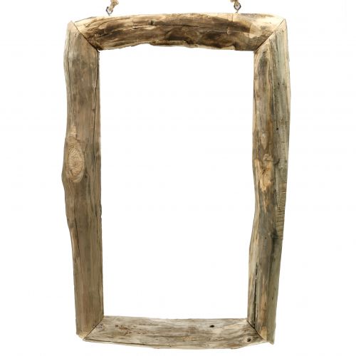 Floristik21 Holzrahmen Natur zum Hängen 80cm x 48cm