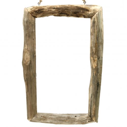 Floristik21 Holzrahmen Natur zum Hängen 80cm x 48cm