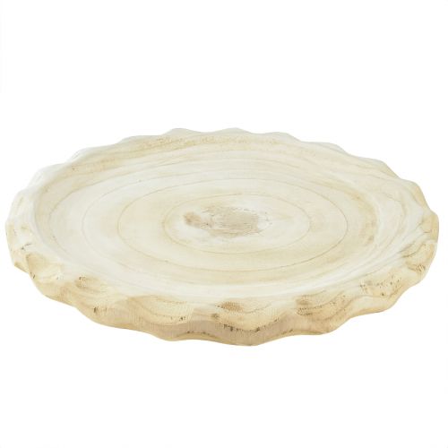 Floristik21 Dekoschale Holz Holzschale Paulownia Natur Ø36cm