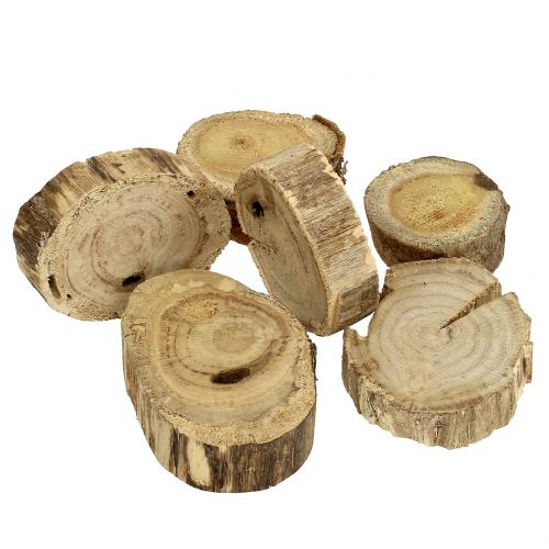 Floristik21 Holzscheiben Holzringe Natur 500g