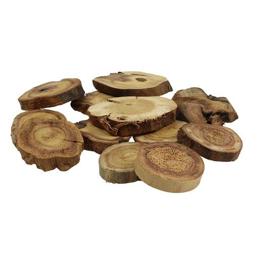 Floristik21 Holzscheiben natur 6-8cm 500g