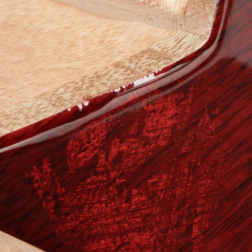 Artikel Mangoholz Stern Rot Natur 24x10cm - Vielseitige Deko für Tisch und Raum