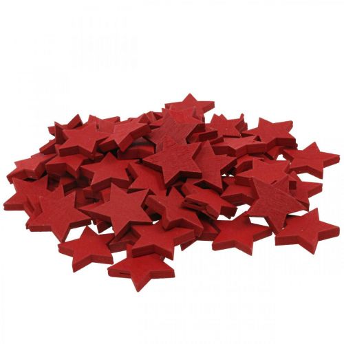Floristik21 Holzsterne Rot Streudeko Weihnachten Sterne 3cm 72 St