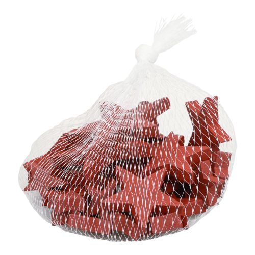 Floristik21 Holzsterne Deko Streudeko Weihnachten Rot 3/5/7cm 29St