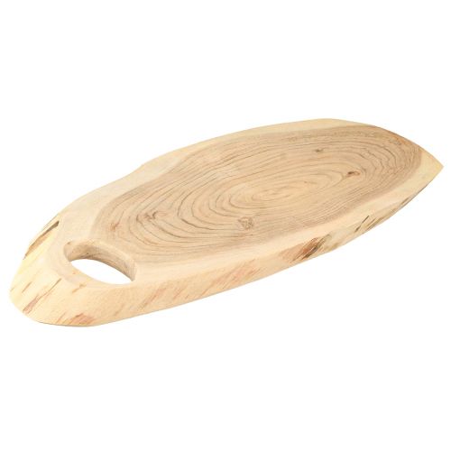 Artikel Holztablett Akazienholz mit Baumkante - Dekoratives Serviertablett, Schneidebrett, Holztablett L36–45cm B15–21cm