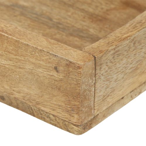 Artikel Holztablett Rechteckig Deko Tablett Holz 39×15,5×4,5cm 2St